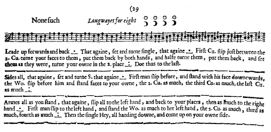 Nonesuch: original from the English Dancing Master, 1st edition