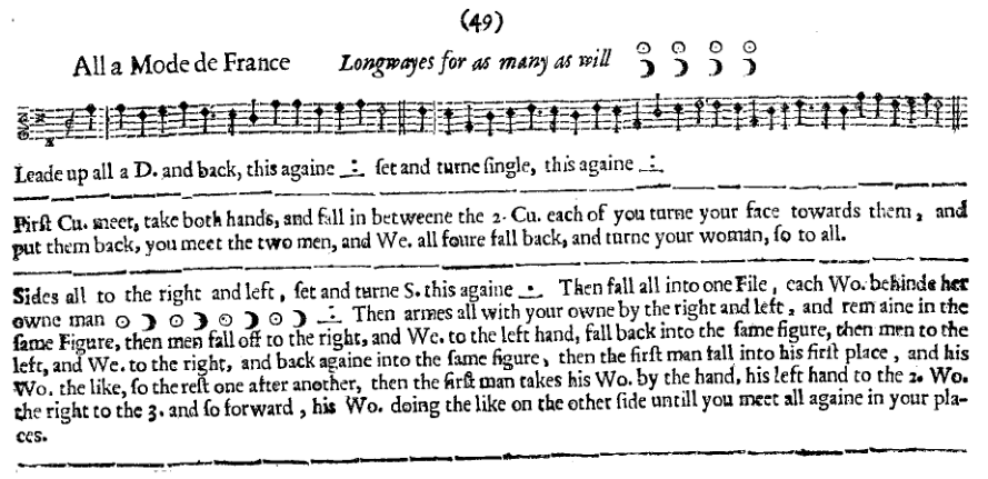Á la Mode de France: original from the English Dancing Master, 1st edition