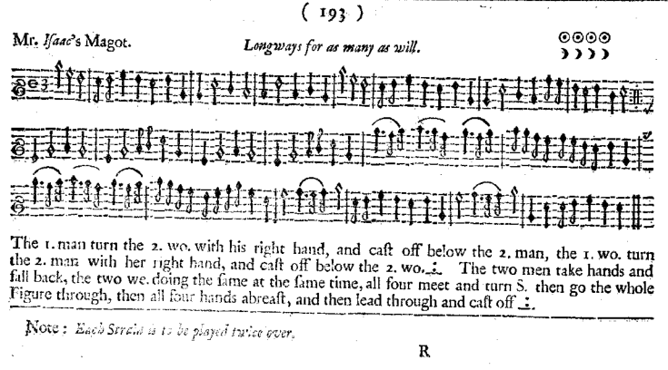 Original image from the Dancing Master, 9th edition